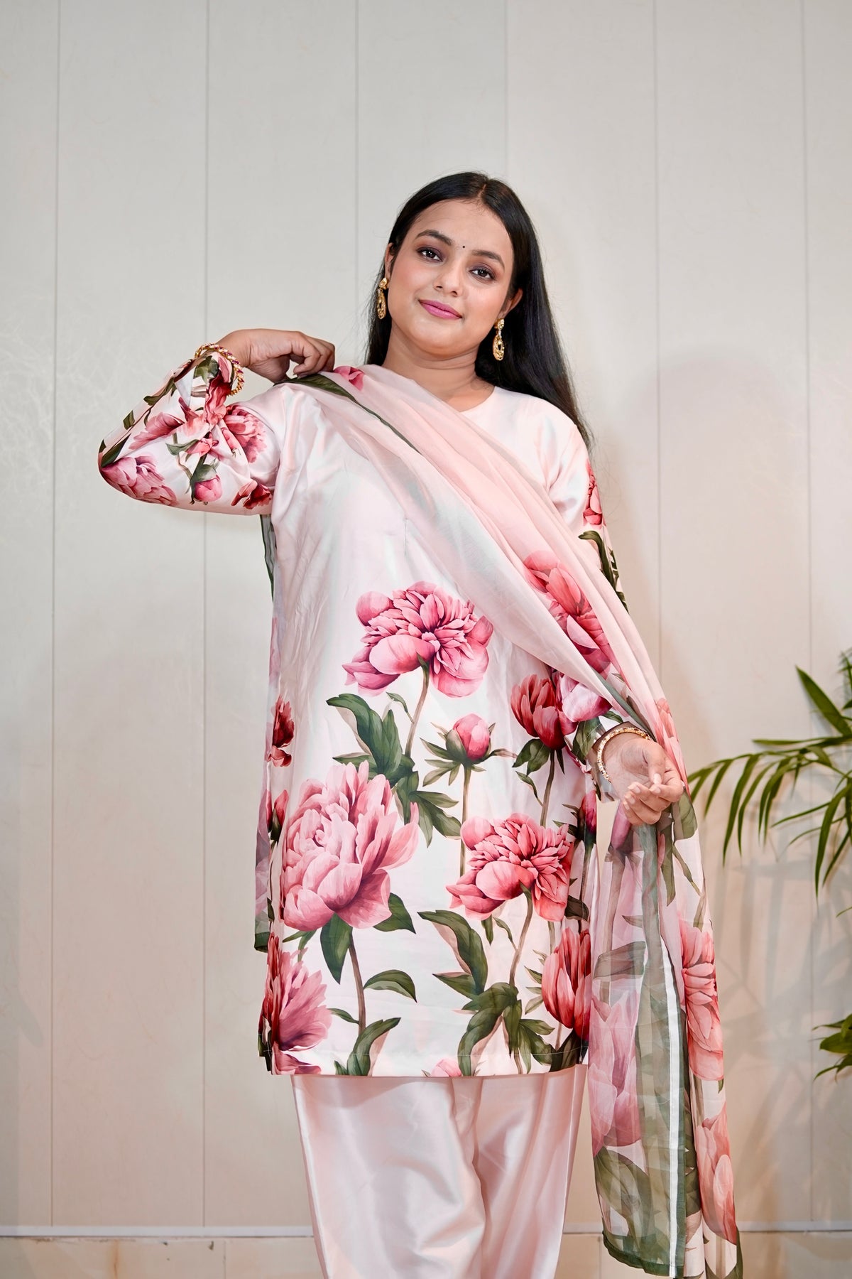 Satin Silk with Cotton Lining