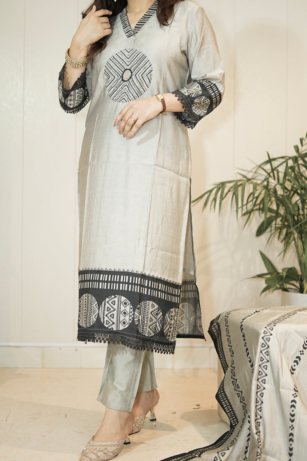 Pure Soft chanderi with Lining