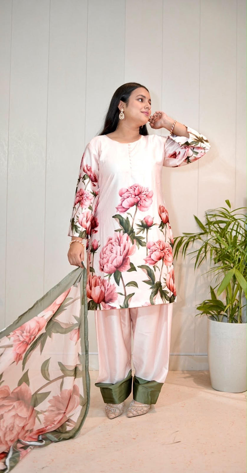 Satin Silk with Cotton Lining